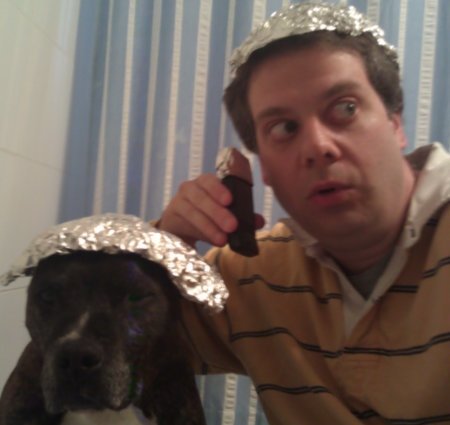A Boy, His Dog, and Tin-Foil Hats.